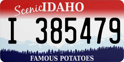 ID license plate I385479