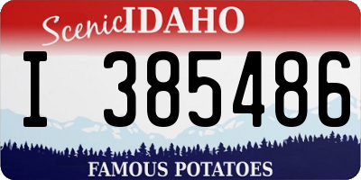 ID license plate I385486