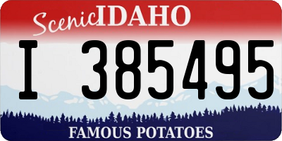 ID license plate I385495
