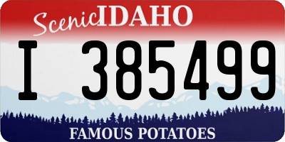 ID license plate I385499