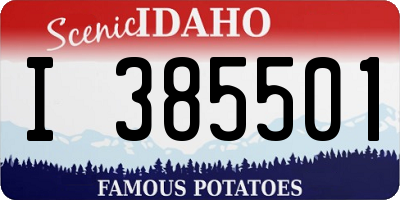 ID license plate I385501