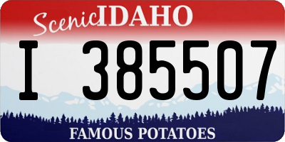 ID license plate I385507