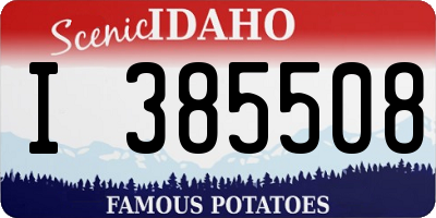ID license plate I385508