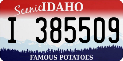 ID license plate I385509