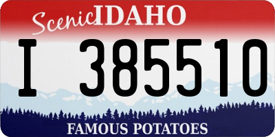 ID license plate I385510