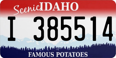 ID license plate I385514