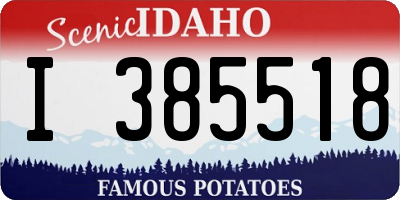 ID license plate I385518