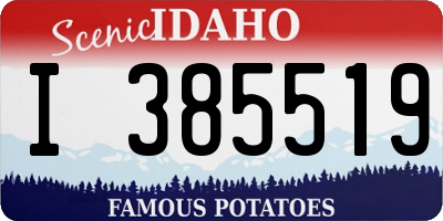 ID license plate I385519