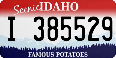 ID license plate I385529