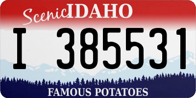 ID license plate I385531
