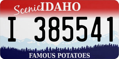 ID license plate I385541