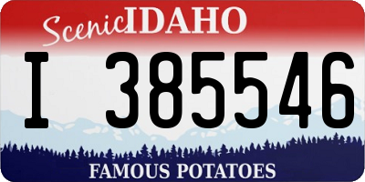 ID license plate I385546