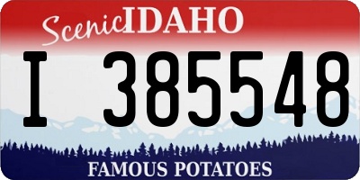 ID license plate I385548
