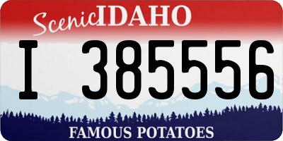 ID license plate I385556