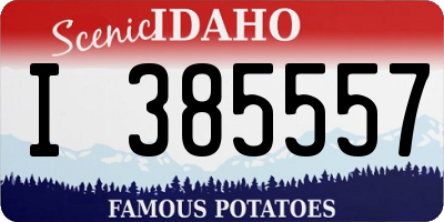ID license plate I385557