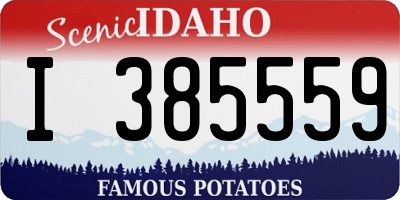 ID license plate I385559