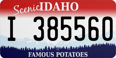 ID license plate I385560