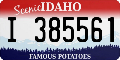 ID license plate I385561