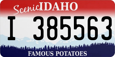 ID license plate I385563