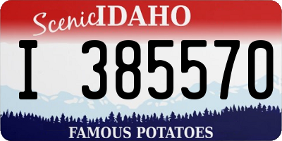 ID license plate I385570