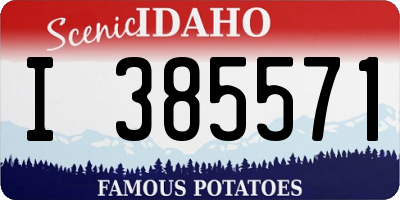 ID license plate I385571