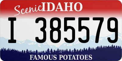 ID license plate I385579