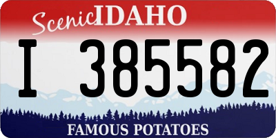 ID license plate I385582