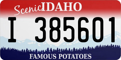 ID license plate I385601