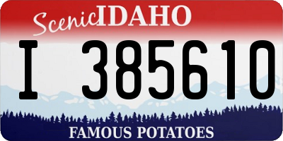 ID license plate I385610