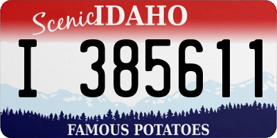 ID license plate I385611