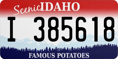 ID license plate I385618