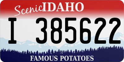 ID license plate I385622