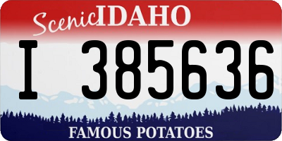 ID license plate I385636