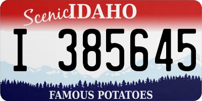 ID license plate I385645