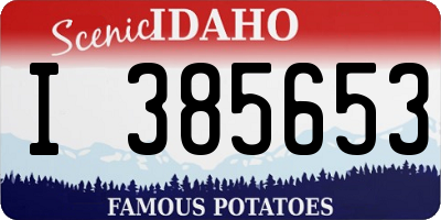 ID license plate I385653