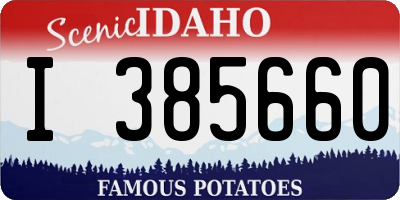ID license plate I385660