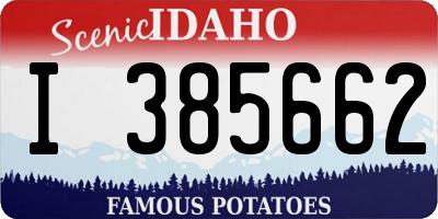 ID license plate I385662
