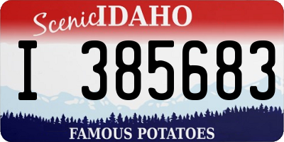 ID license plate I385683