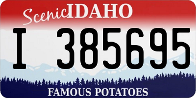 ID license plate I385695
