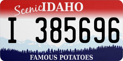 ID license plate I385696