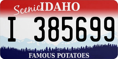 ID license plate I385699
