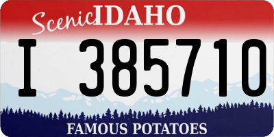 ID license plate I385710