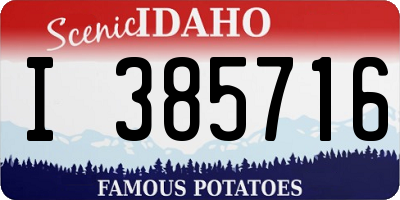 ID license plate I385716