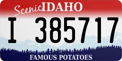 ID license plate I385717