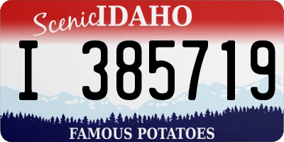 ID license plate I385719