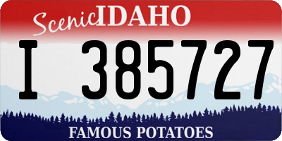 ID license plate I385727