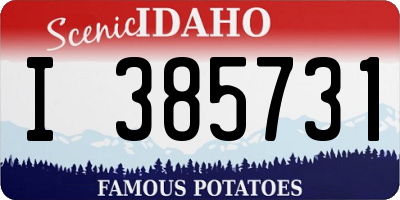 ID license plate I385731