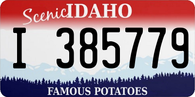 ID license plate I385779