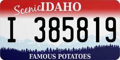 ID license plate I385819