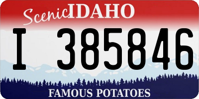 ID license plate I385846